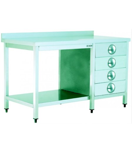 Çalışma Tezgahı/4 Çekmeceli/Alt Tablalı