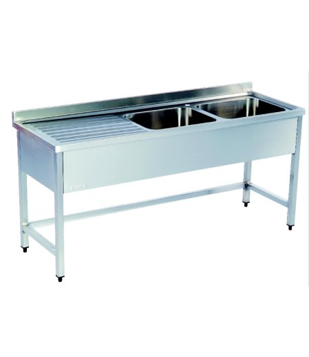 Eviyeli Tezgahlar/ İki Küvet Tezgah/ Damlalıklı