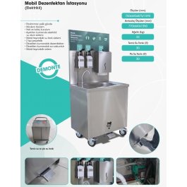 Mobil Dezenfektan İstasyonu Elektrikli Küçük Model